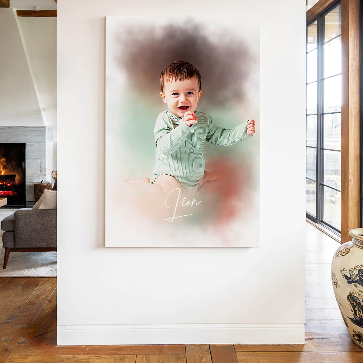 babyportrait kind bild