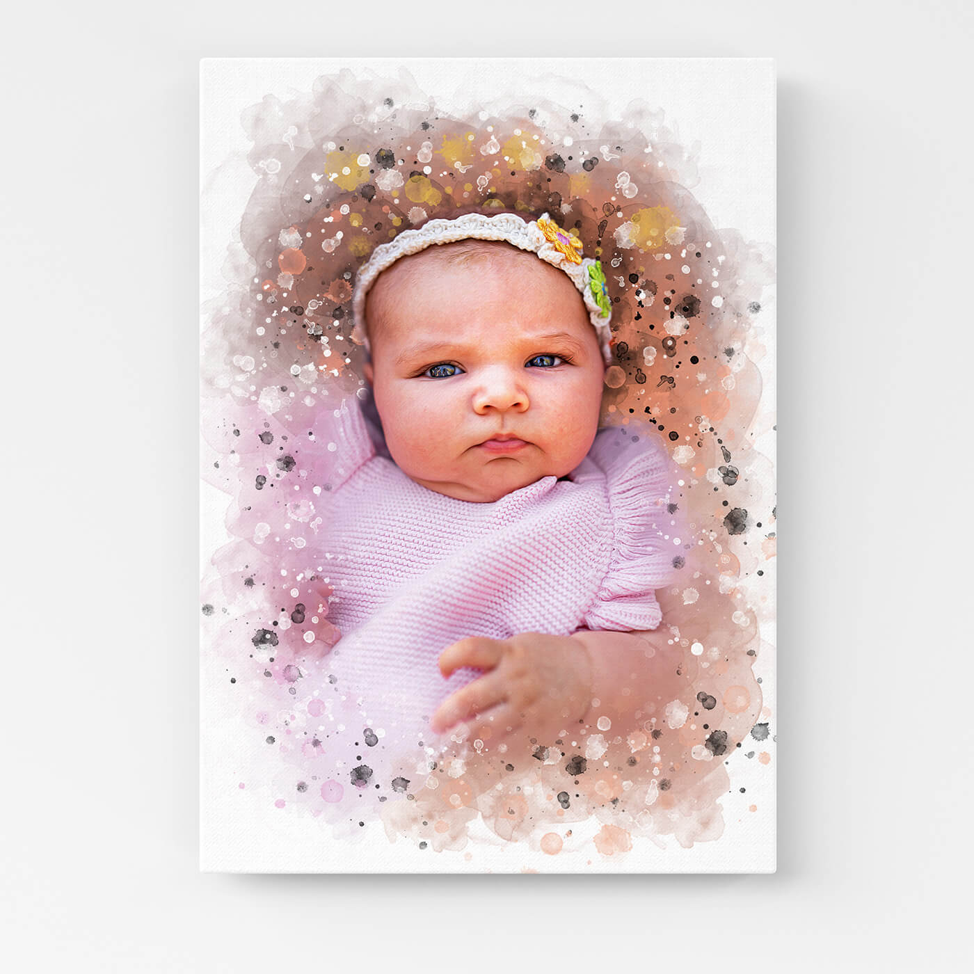 Babyportrait Leinwandbild