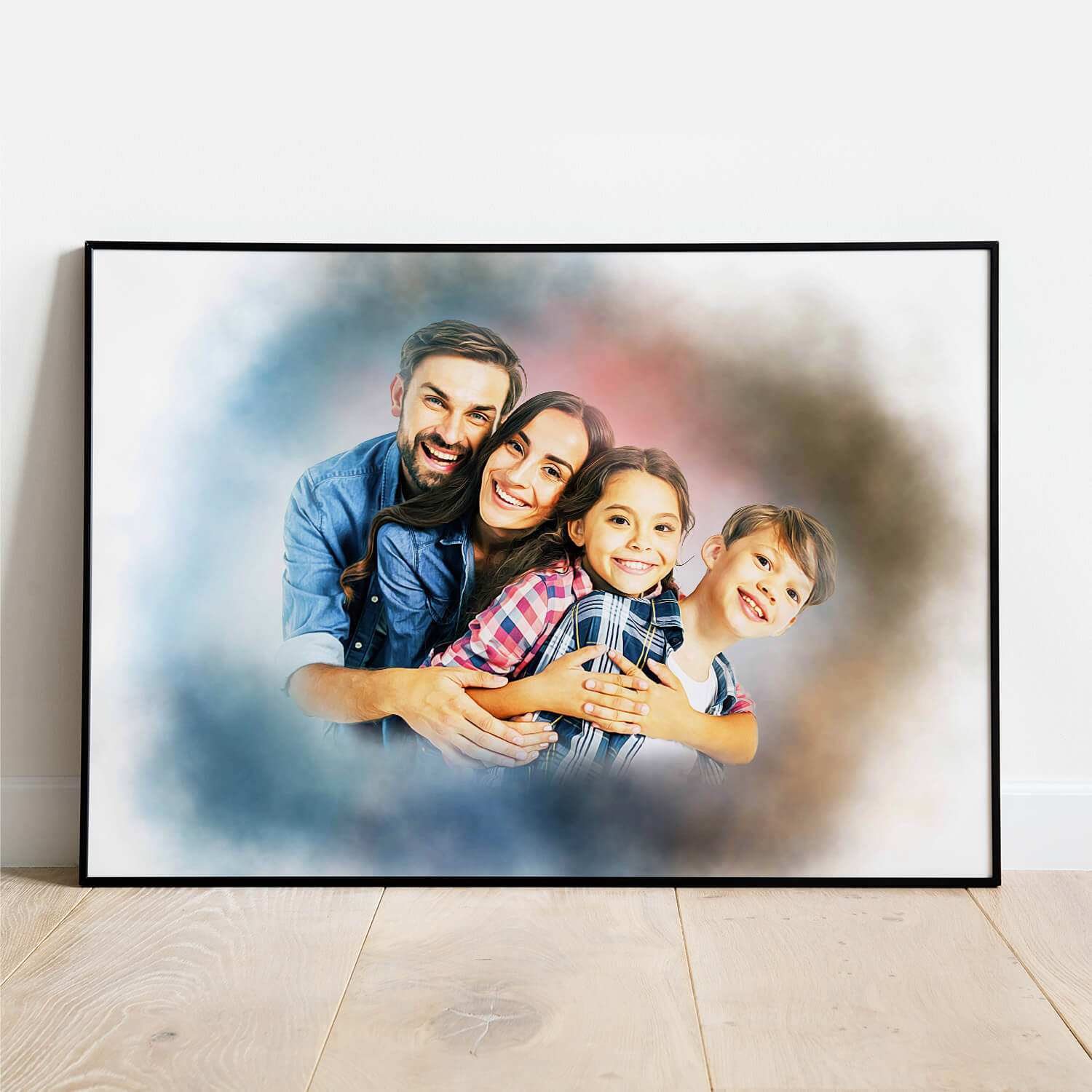 familienfoto drucken poster personalisiert
