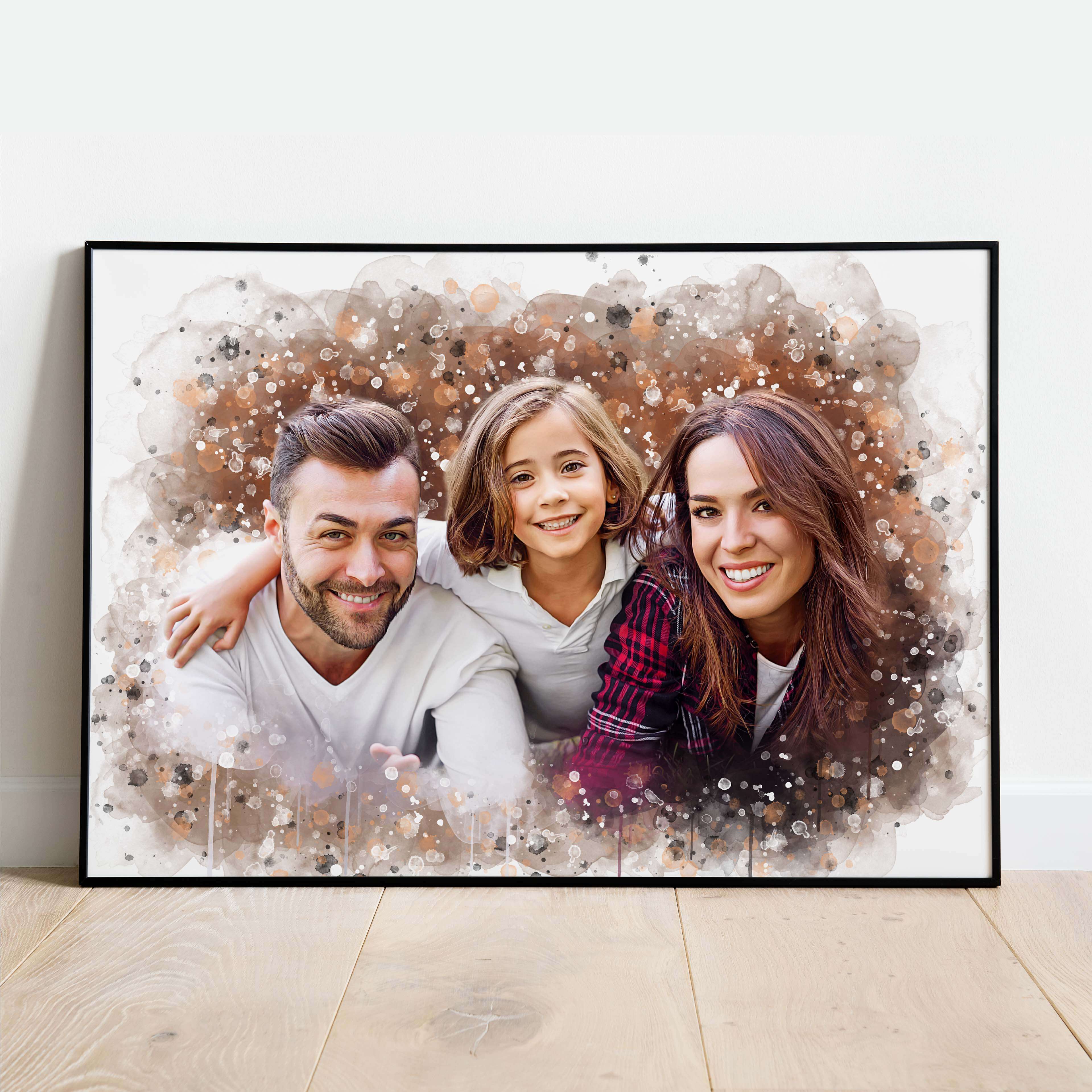 Geschenk für Eltern Familienbild