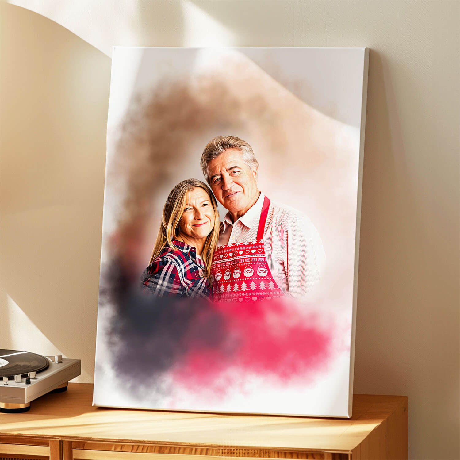 geschenk grosseltern familienbild