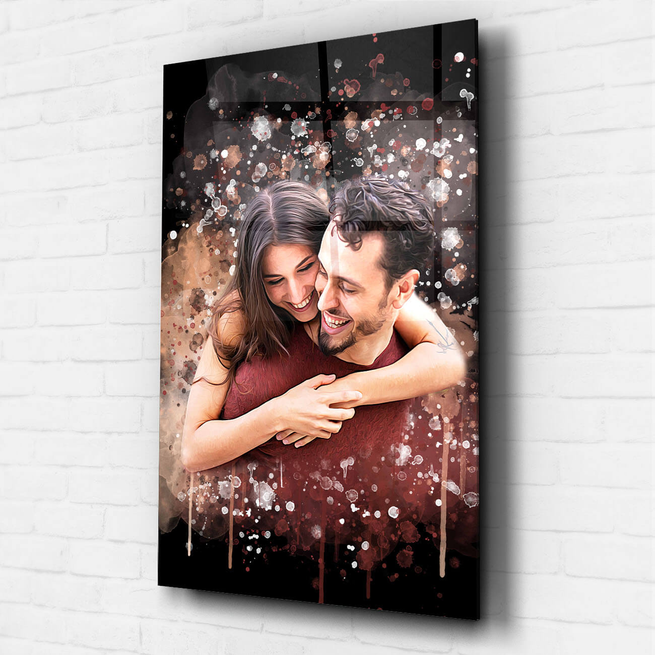 Paar Portrait Acrylglas personalisiert