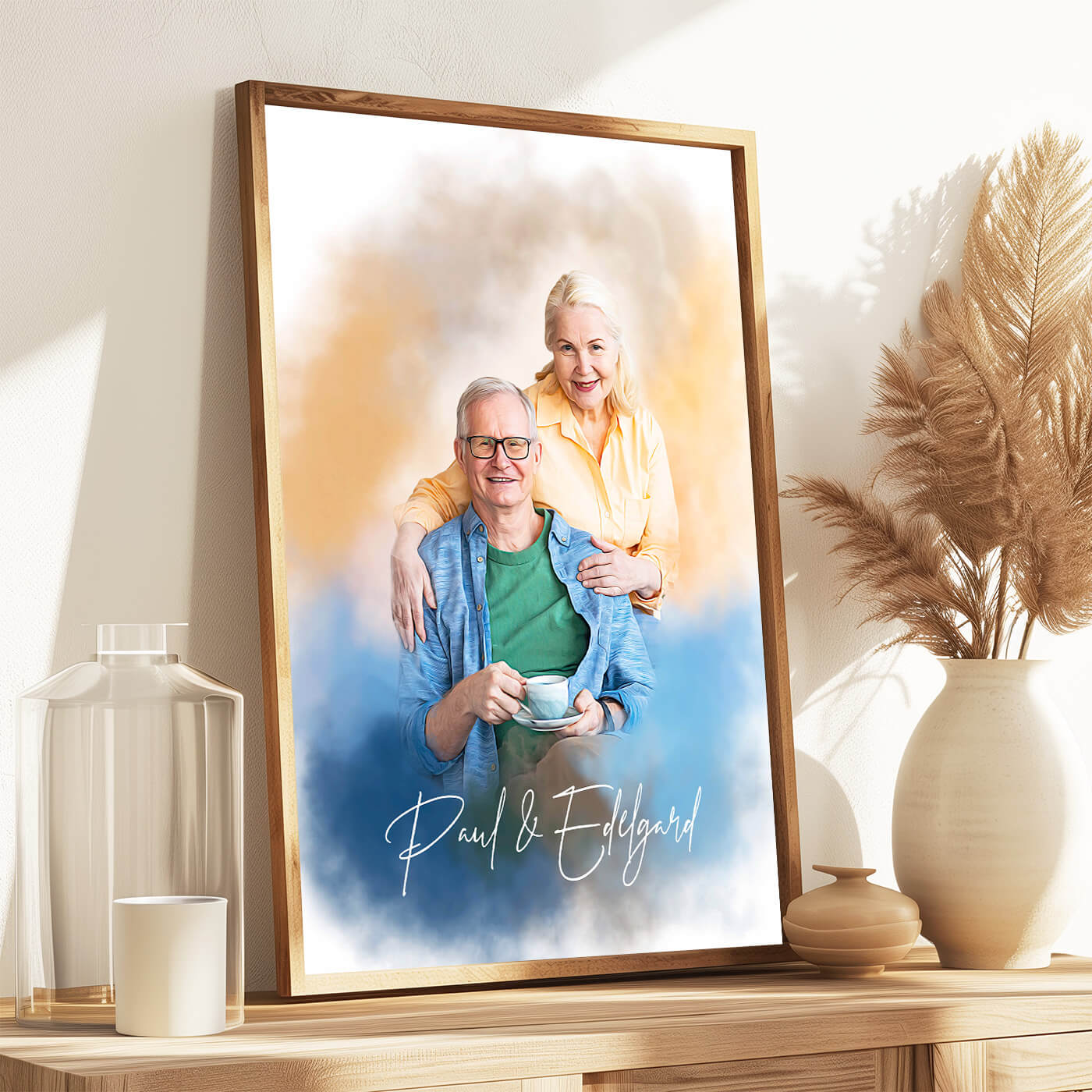 paar portrait geschenk ehepaar