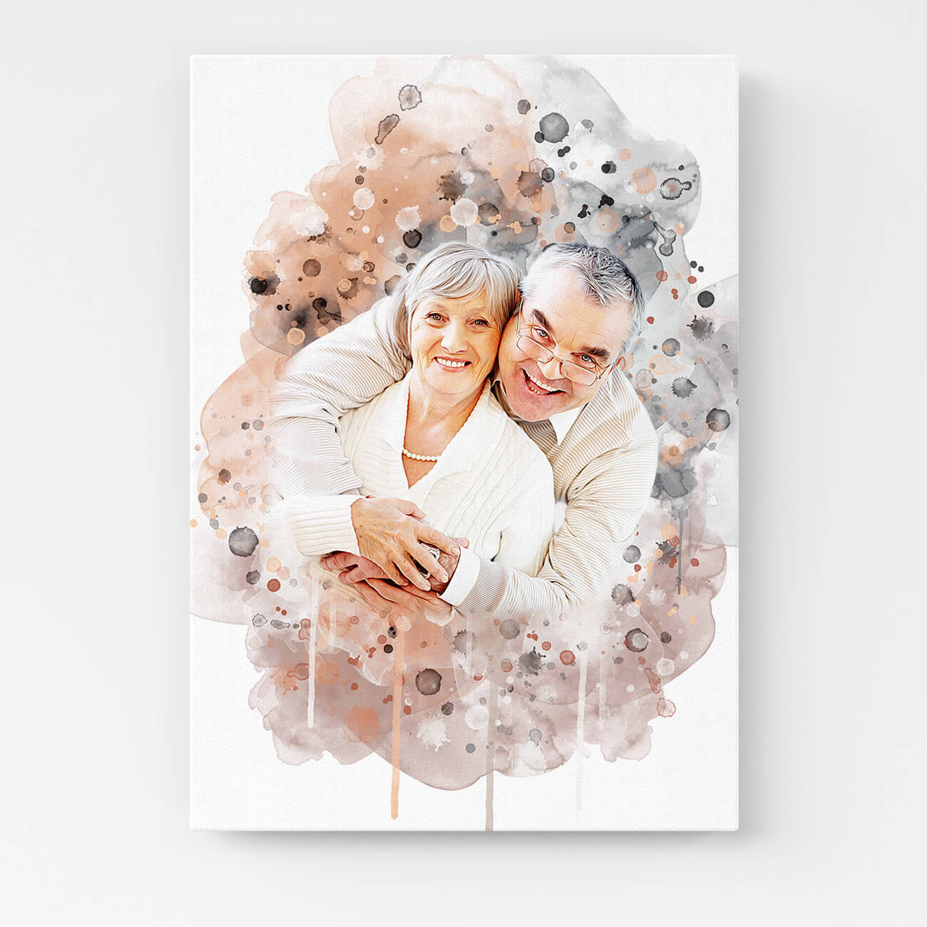 Paar Portrait Leinwand personalisiert