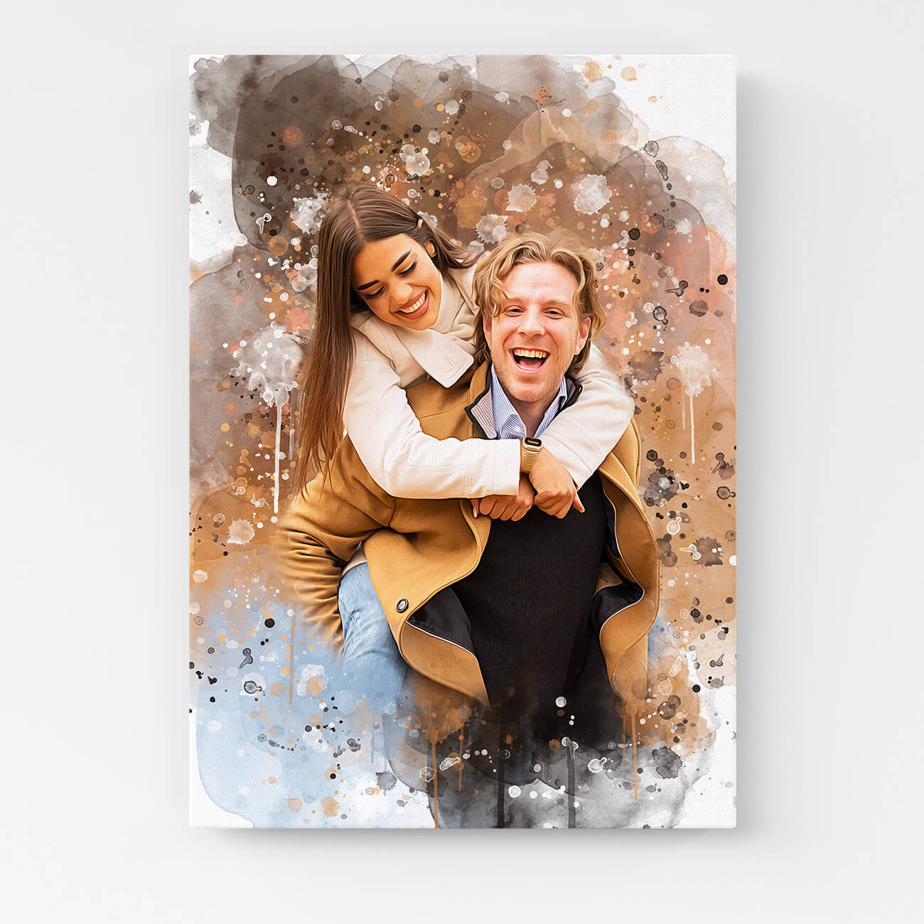 Paar Portrait Leinwand personalisiert