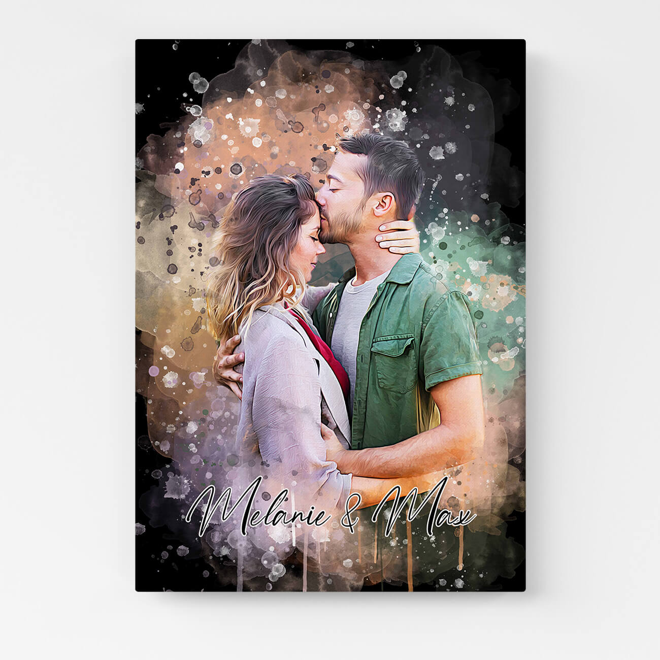 Paar Portrait Leinwand personalisiert