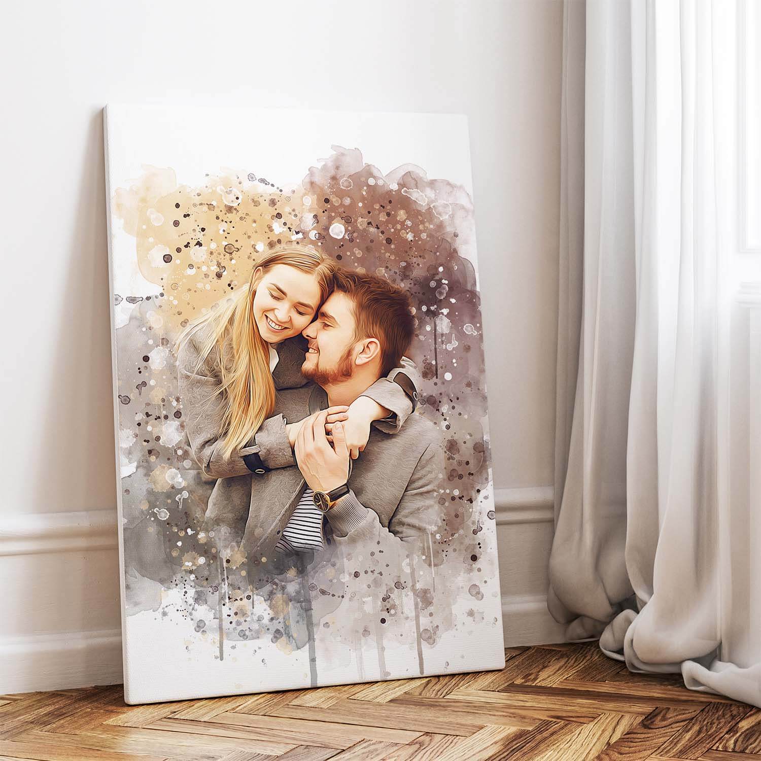 Paar Portrait Pärchen personalisiert