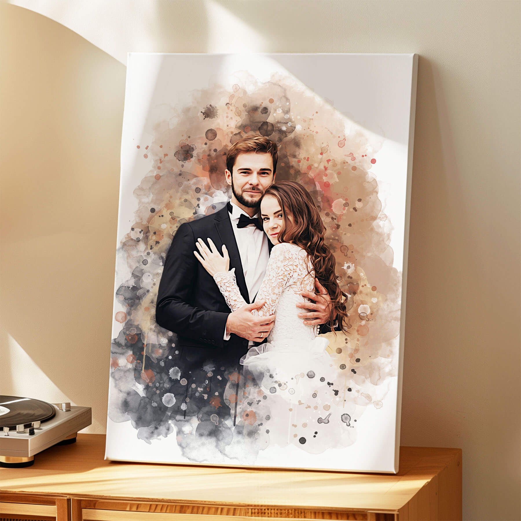 Pärchen Portrait Leinwand