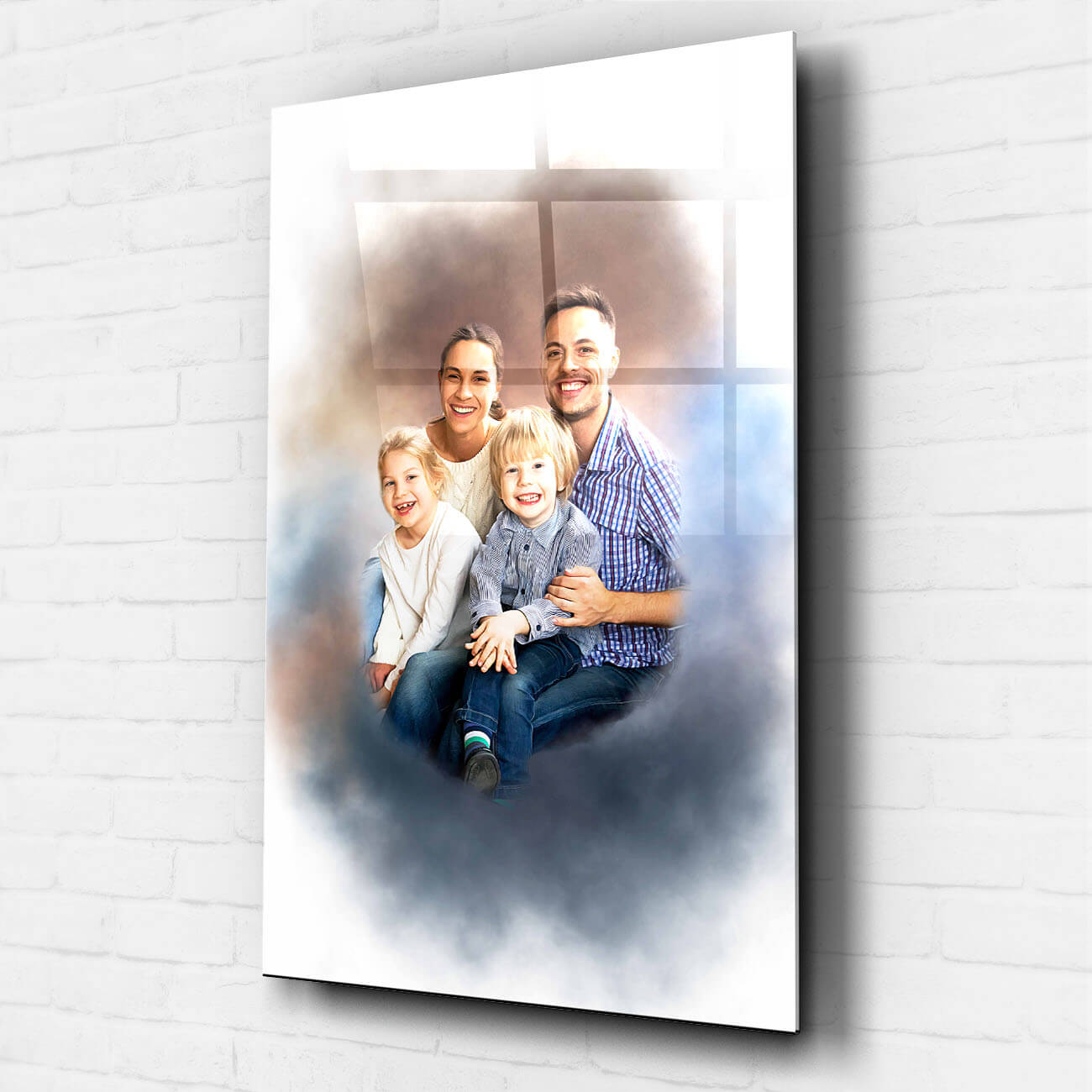 Personalisiertes Familien Portrait Acrylglas