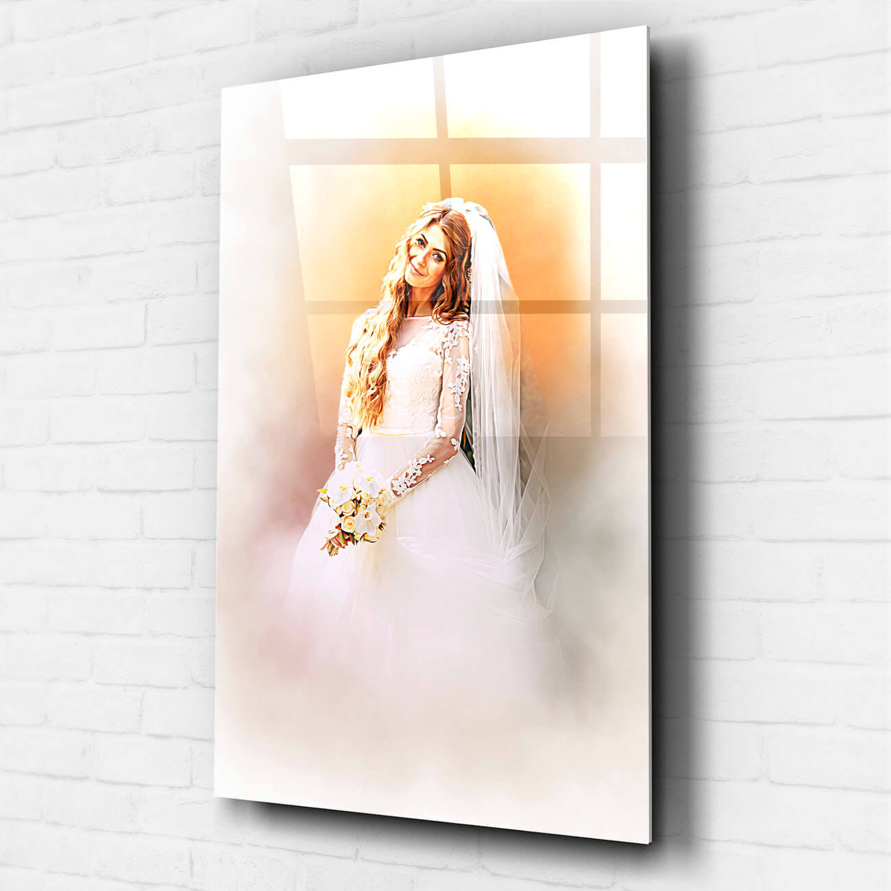 Personalisiertes Paar Portrait Acrylglas