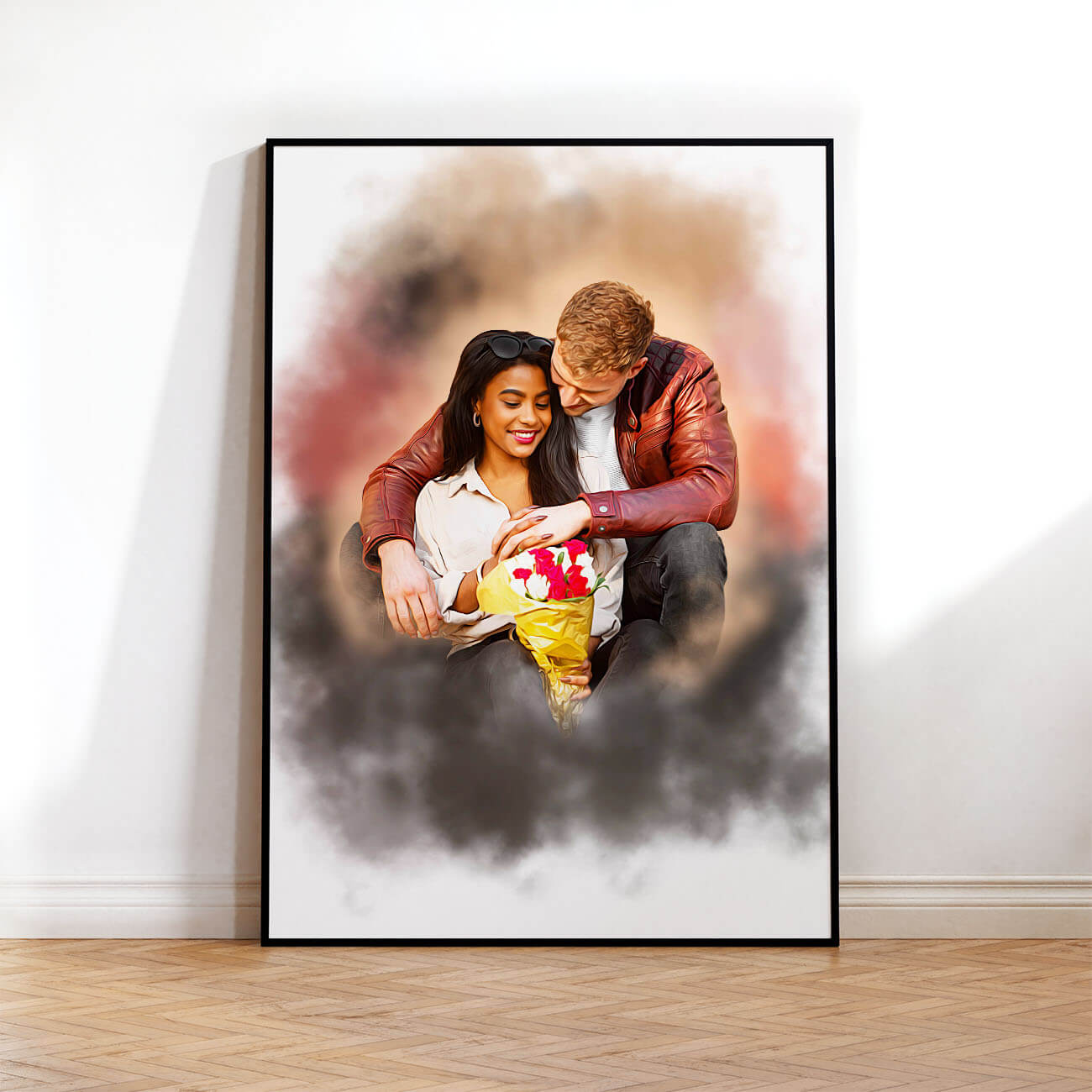 Personalisiertes Paar Portrait Poster