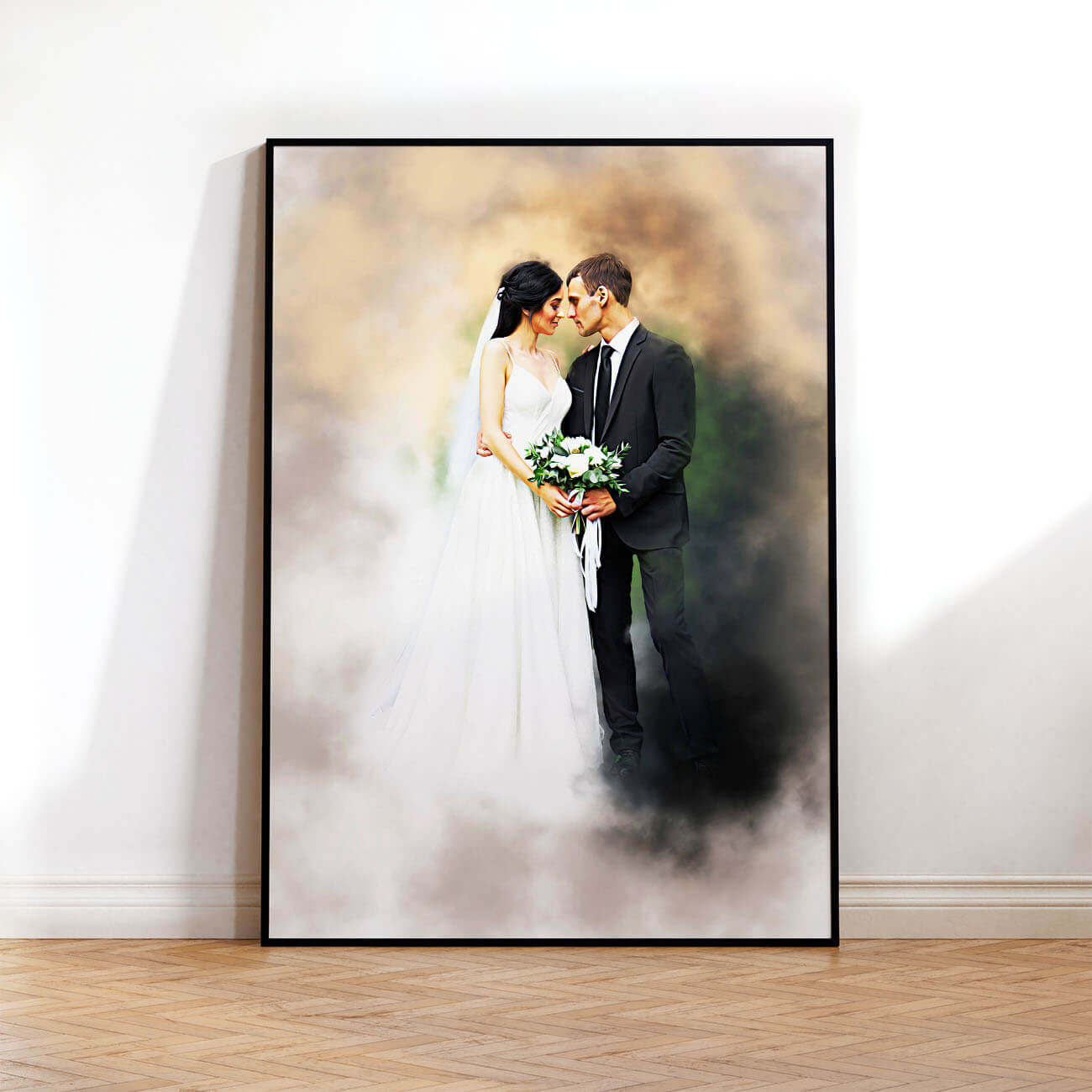 Personalisiertes Paar Portrait Poster