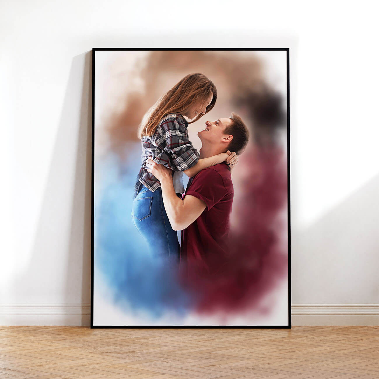 Personalisiertes Paar Portrait Poster